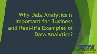 why data analytics is important for business and real life examples of data analytics