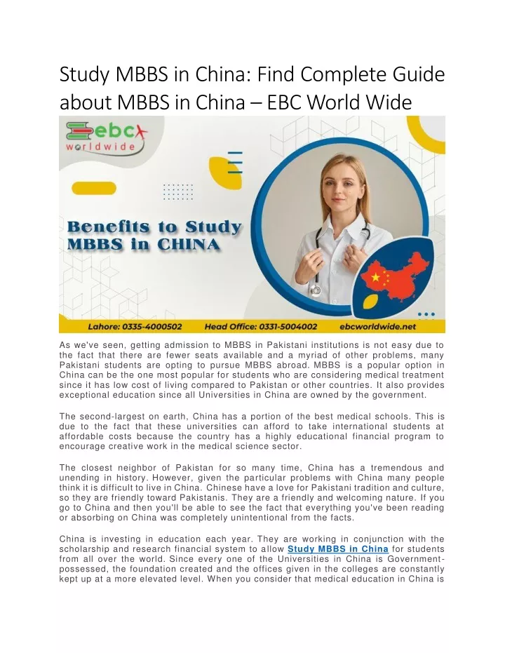 study mbbs in china find complete guide about