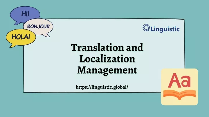 PPT - Translation And Localization Management - Linguistic Global ...