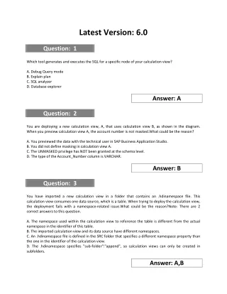 latest version 6 0