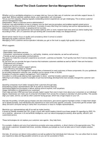 After Hours Client Service Management System