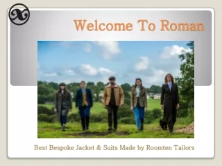 Roomten Jackets& Suits