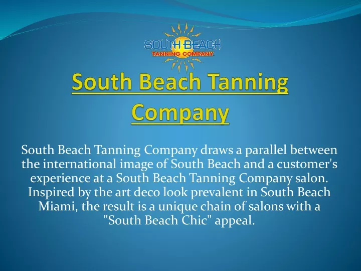 south beach tanning company