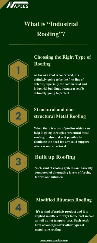 What is “industrial roofing”