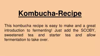 Kombucha-Recipe
