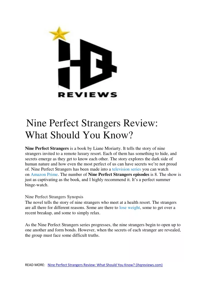 nine perfect strangers review what should you know