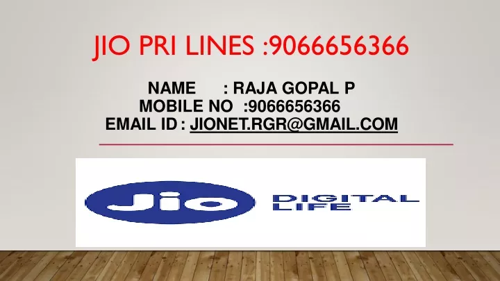 jio pri lines 9066656366