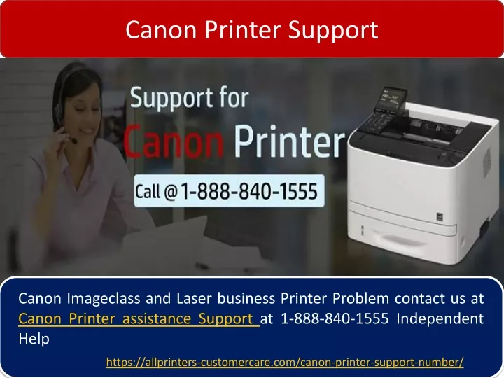 canon printer support