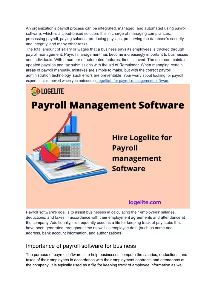 an organization s payroll process