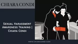 Sexual Harassment Awareness Training  | Chiara Condi