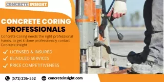 Concrete Coring needs the right professional hands | Contact Concrete Insight