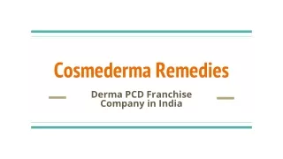 Derma Pcd Franchise Company In India