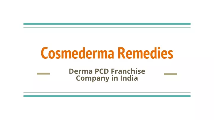 cosmederma remedies