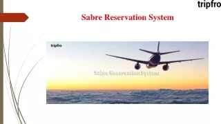 sabre reservation system