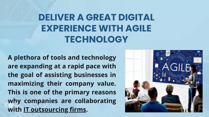 deliver a great digital experience with agile