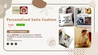 Personalised Satin Cushion - Maitri Enterprise