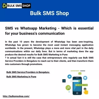 SMS vs Whatsapp Marketing - Which is essential for your business's communication