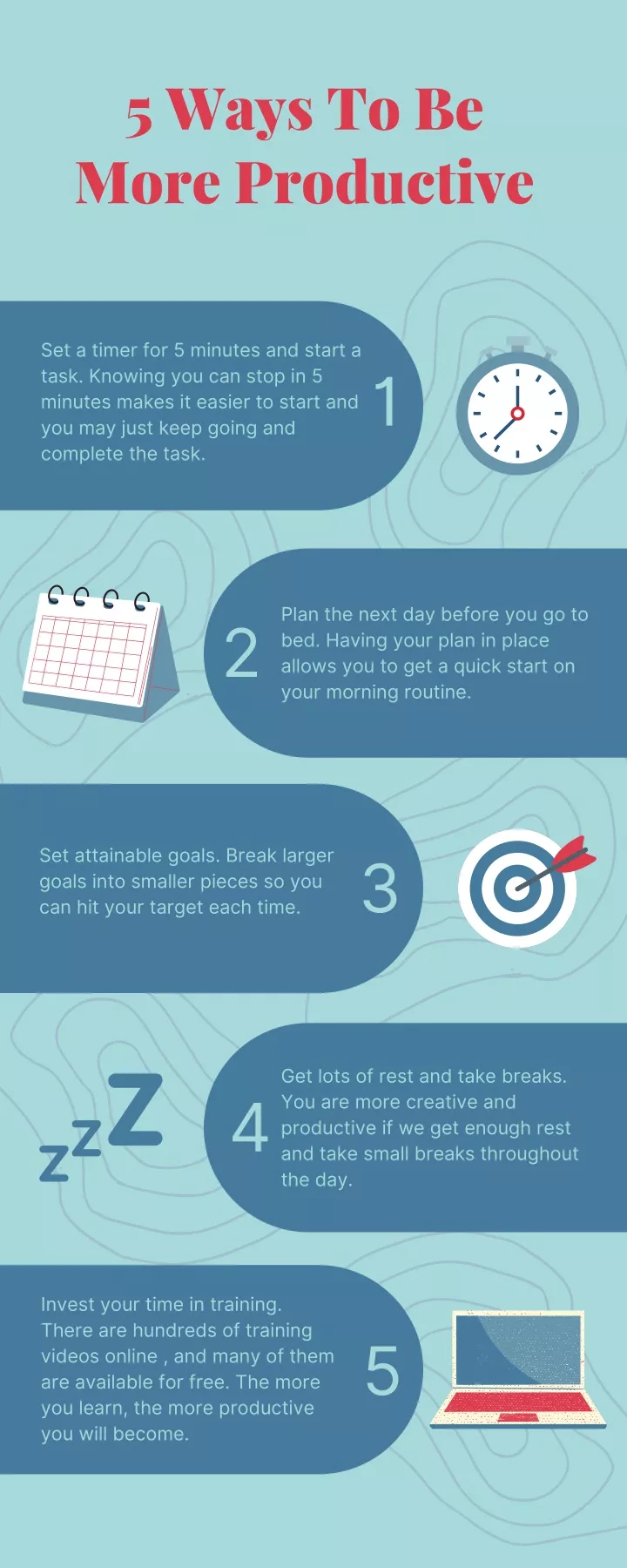 5 ways to be more productive