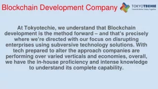 Blockchain Development Company | Blockchain Development