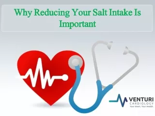 Why Reducing Your Salt Intake Is Important