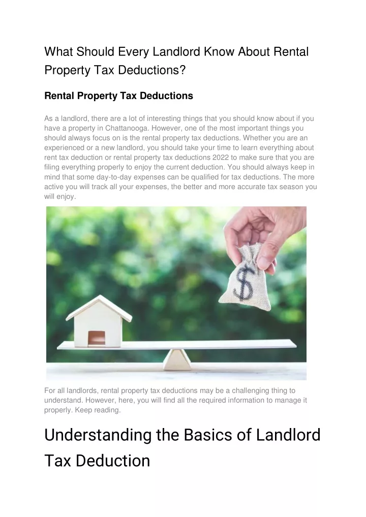 what should every landlord know about rental