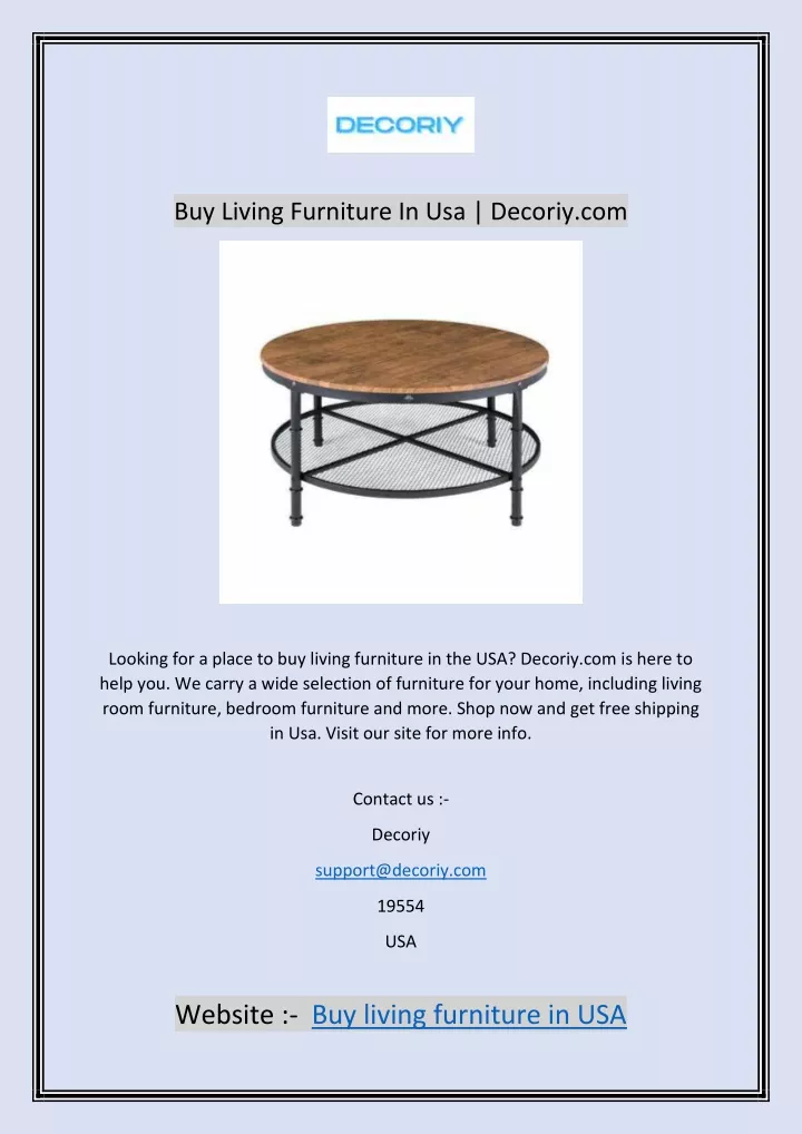 buy living furniture in usa decoriy com