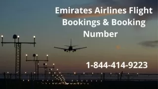 1-844-414-9223 Emirates Airlines Flight Booking Number