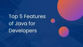 top 5 features of java for developers