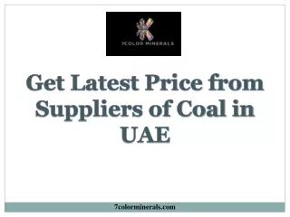 Get Latest Price from Suppliers of Coal in UAE