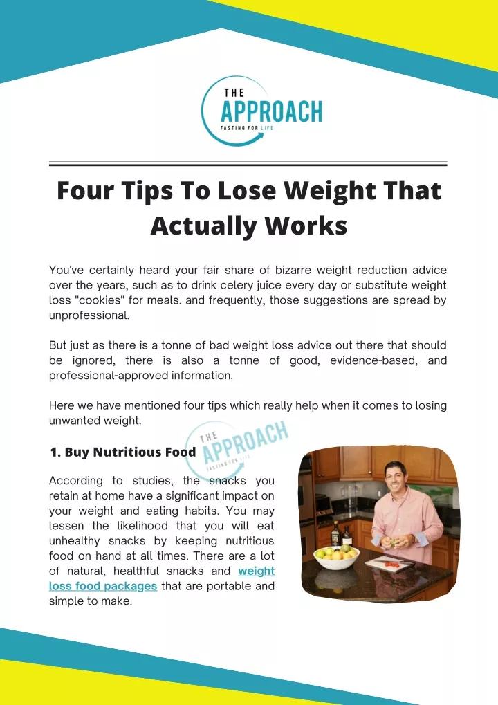 four tips to lose weight that actually works