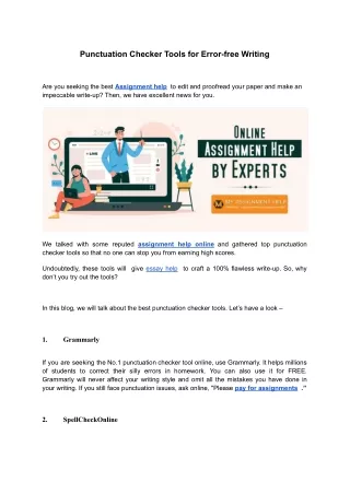 punctuation checker tools for error free writing