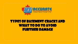 types of basement cracks and what to do to avoid further damage