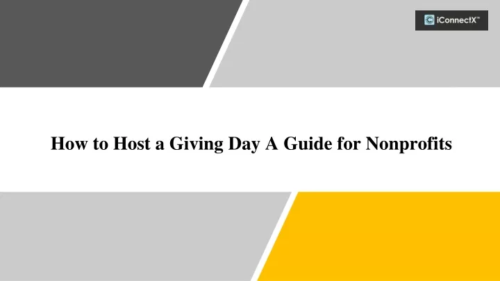 how to host a giving day a guide for nonprofits