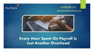 Every Hour Spent On Payroll Is Just Another Overhead