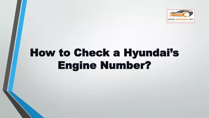 how to check a hyundai s engine number
