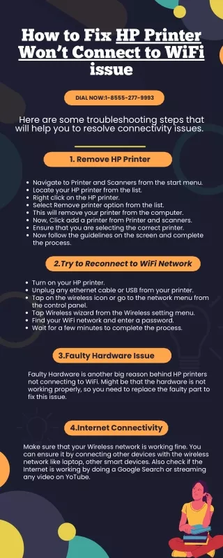 how to fix hp printer won t connect to wifi issue