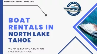 Renting a boat in North Lake Tahoe