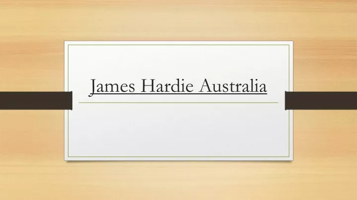 james hardie australia