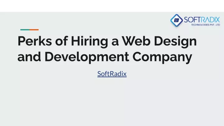 perks of hiring a web design and development