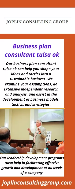 business plan consultant tulsa ok