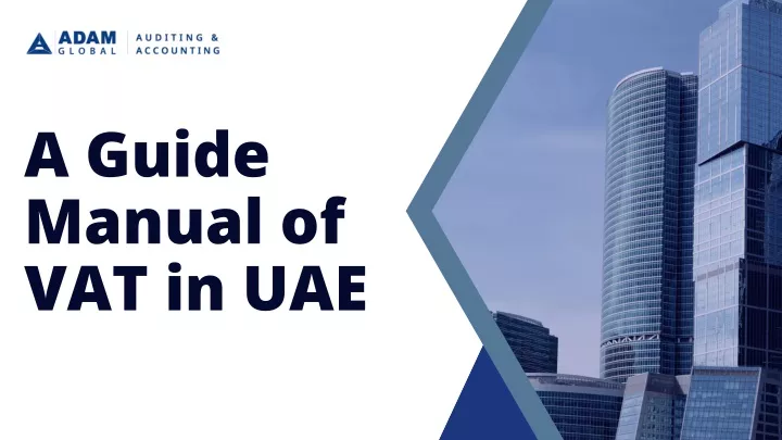 a guide manual of vat in uae