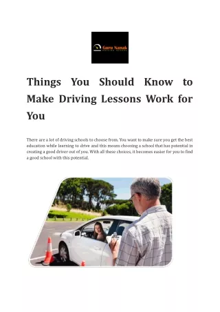 things you should know to