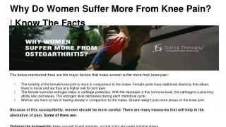 Why Do Women Suffer More From Knee Pain_ _ Know The Facts