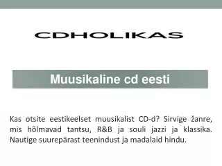 muusikaline cd eesti