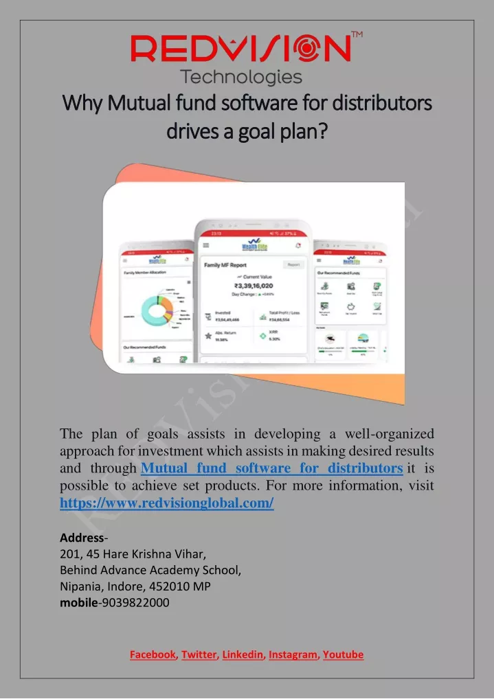 why mutual fund software for distributors