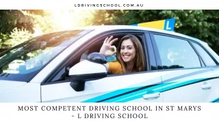 Most Competent Driving School in St Marys - L Driving School