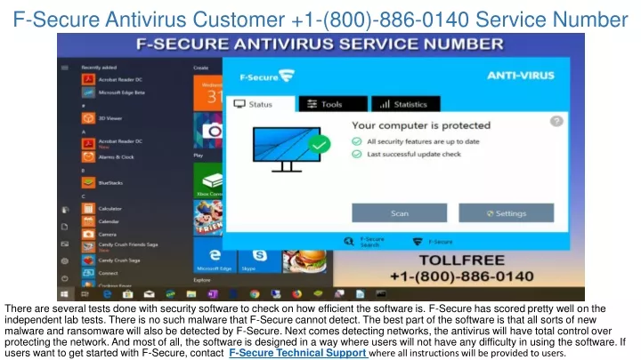 f secure antivirus customer 1 800 886 0140
