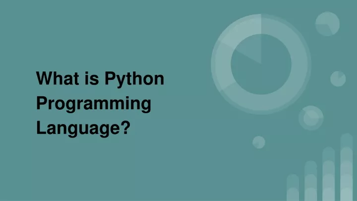 what is python programming language