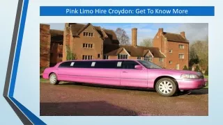 Pink Limo Hire Croydon