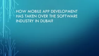 how mobile app development has taken over